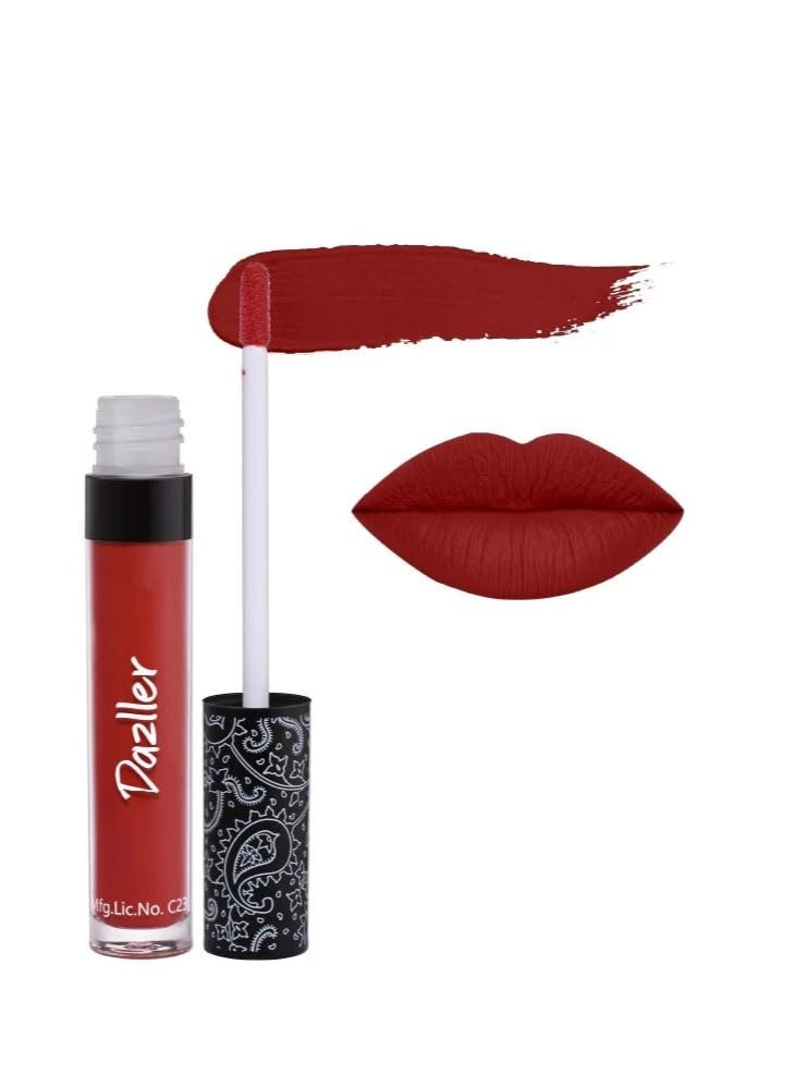 Dazller All Day Quick-Dry Matte Lipstick, QDLC006 Non-Transfer, Smudge-Free, With Kokum Butter, Long-Lasting Moisturizing Formula - Image 1
